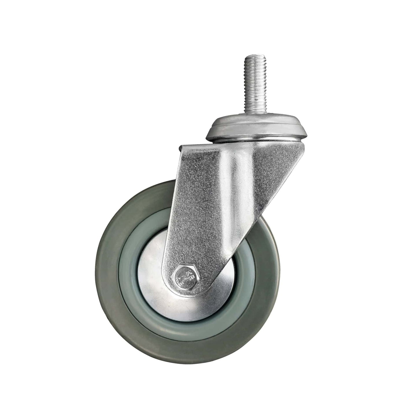 Ø 125 mm | Zestaw kołowy, koło obrotowe bez hamulca: tworzywo guma, mocowane na śrubę, łożysko ślizgowe, nośność 100 kg | 3062-125