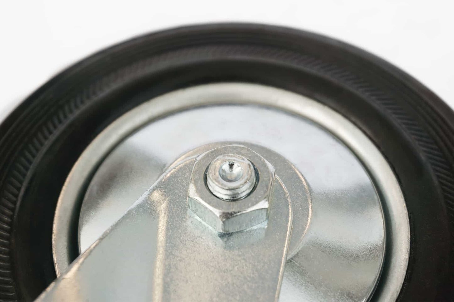 Ø 75 mm | Zestaw kołowy obrotowy bez hamulca: metal guma, płyta mocująca, łożysko wałeczkowe, nośność 50 kg | 4001-75 - widok śruby