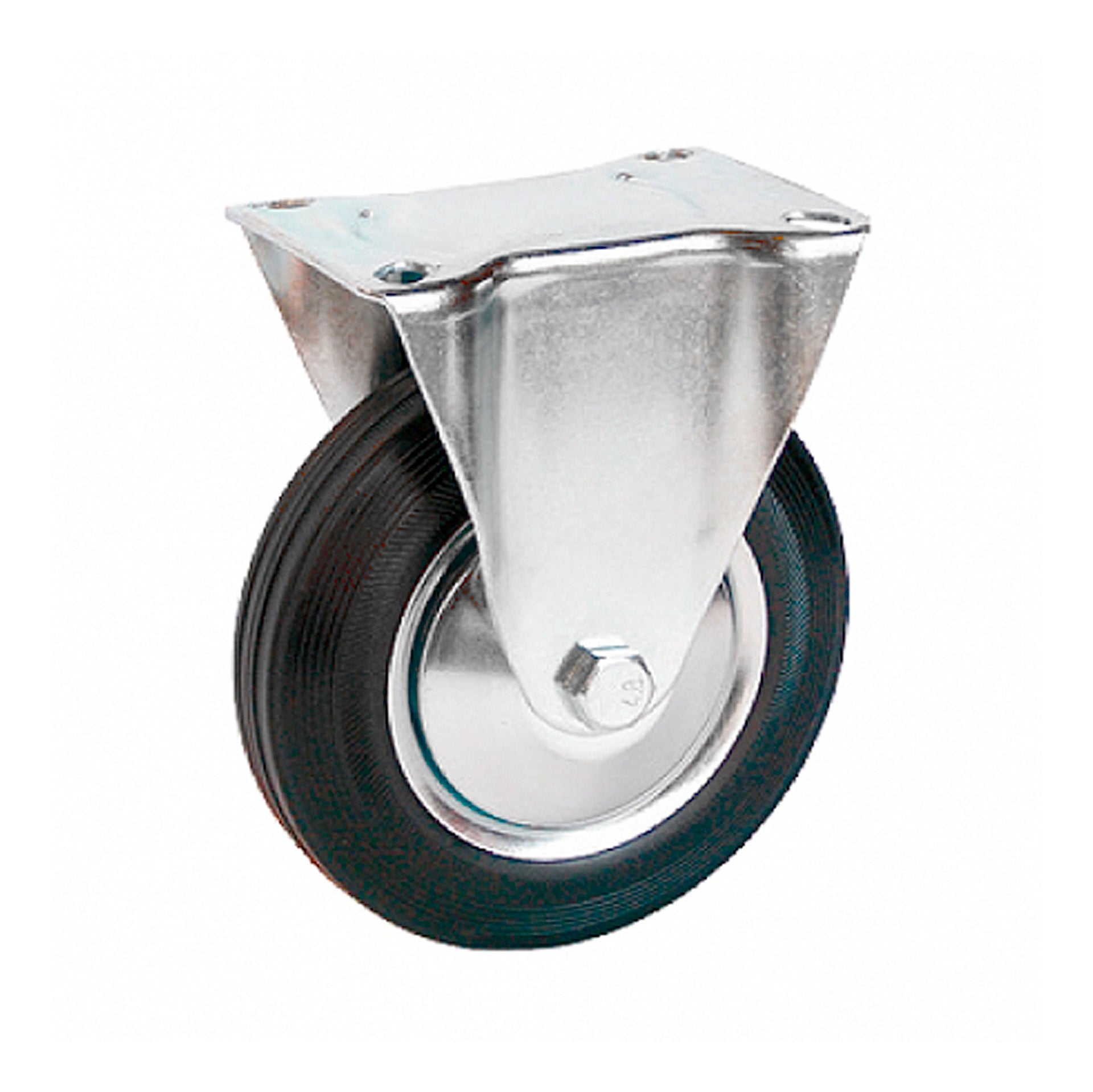 Zestaw kołowy stały Ø 85 mm z metalu i gumy, o nośności 60 kg | 4002-85