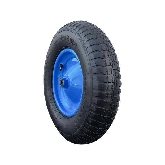 Ø 390 mm | Koło do taczek: guma, felga - stalowa, łożysko kulkowe podwójne, nośność 250 kg | KOLO 400x8 2PR FI12